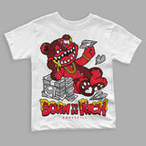 Red Thunder 4s DopeSkill Toddler Kids T-shirt Born To Be Rich Graphic