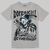 Wolf Grey 5s DopeSkill T-Shirt Go Fund Yourself Graphic