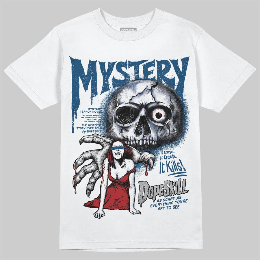 French Blue 12s DopeSkill T-Shirt Mystery Ghostly Grasp Graphic