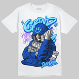 Royal Blue 'Grind Pray' DopeSkill Graphic T-Shirt