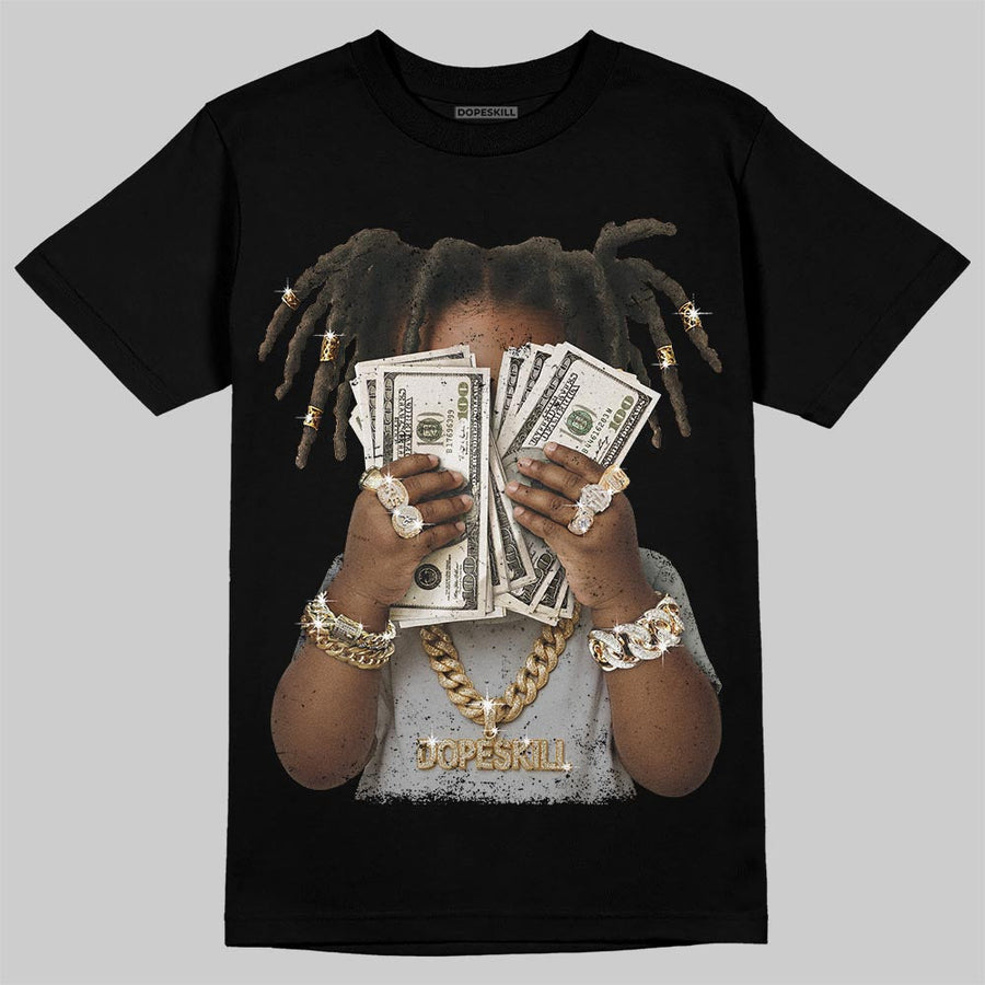 Wolf Grey 12s DopeSkill T-Shirt Rich Youth Graphic