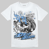 Black University Blue 5s DopeSkill T-Shirt Drip Season Graphic