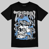 Black University Blue 5s DopeSkill T-Shirt Trippin Graphic