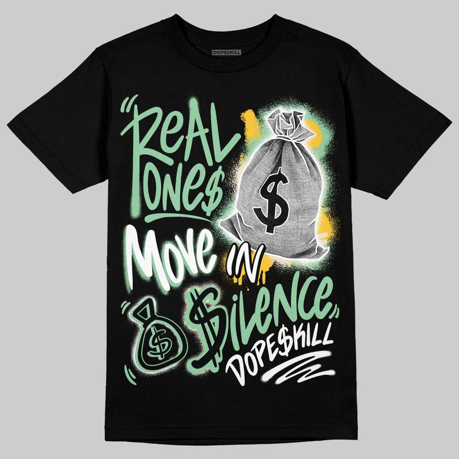 Kayano 12.1 White/Menthol DopeSkill T-Shirt Real Ones Move In Silence Graphic
