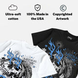 Black University Blue 5s DopeSkill T-Shirt Drip Season Graphic