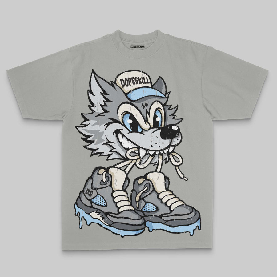 Wolf Grey 5s Oversize Print 'Wolf Grey 5s' DopeSkill Graphic T-shirt