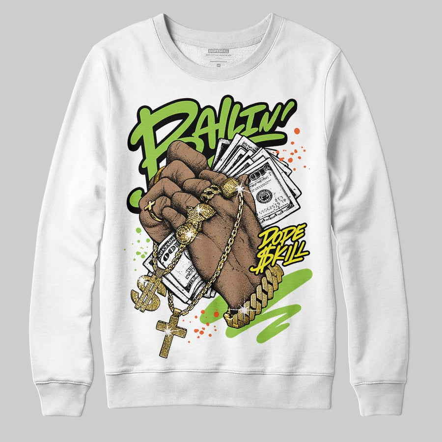 Neon Green Collection DopeSkill Sweatshirt Always Ballin' Graphic