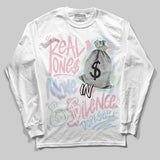 Medium Soft Pink 4s DopeSkill Long Sleeve T-Shirt Real Ones Move In Silence Graphic