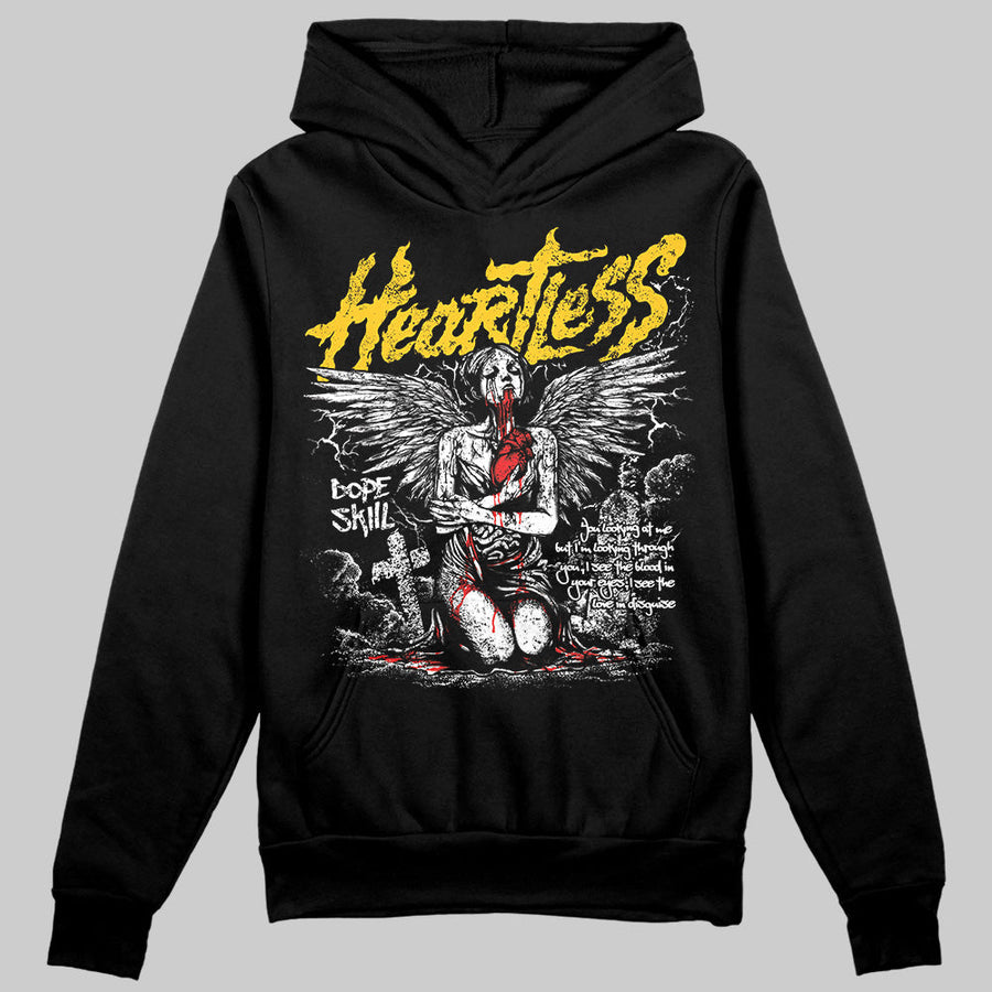 Yellow Collection DopeSkill Hoodie Sweatshirt Heartless Graphic