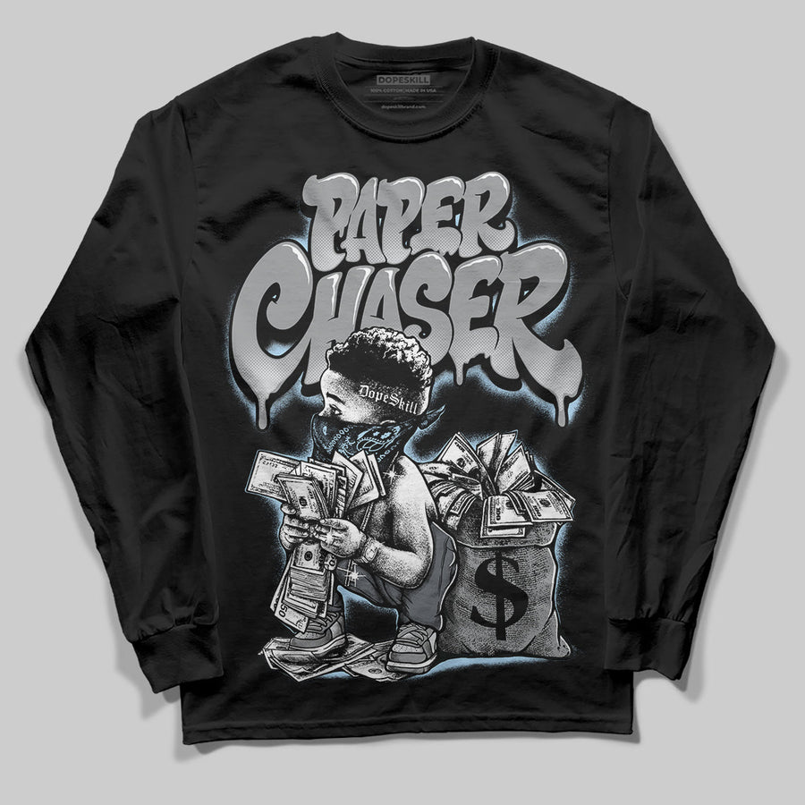 Wolf Grey 5s DopeSkill Long Sleeve T-Shirt Paper Chaser Boy Graphic