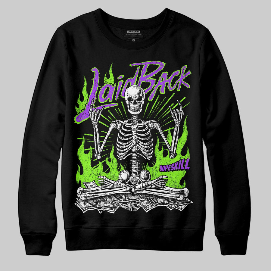 Neon Green 'Laid Back' DopeSkill Graphic Sweatshirt