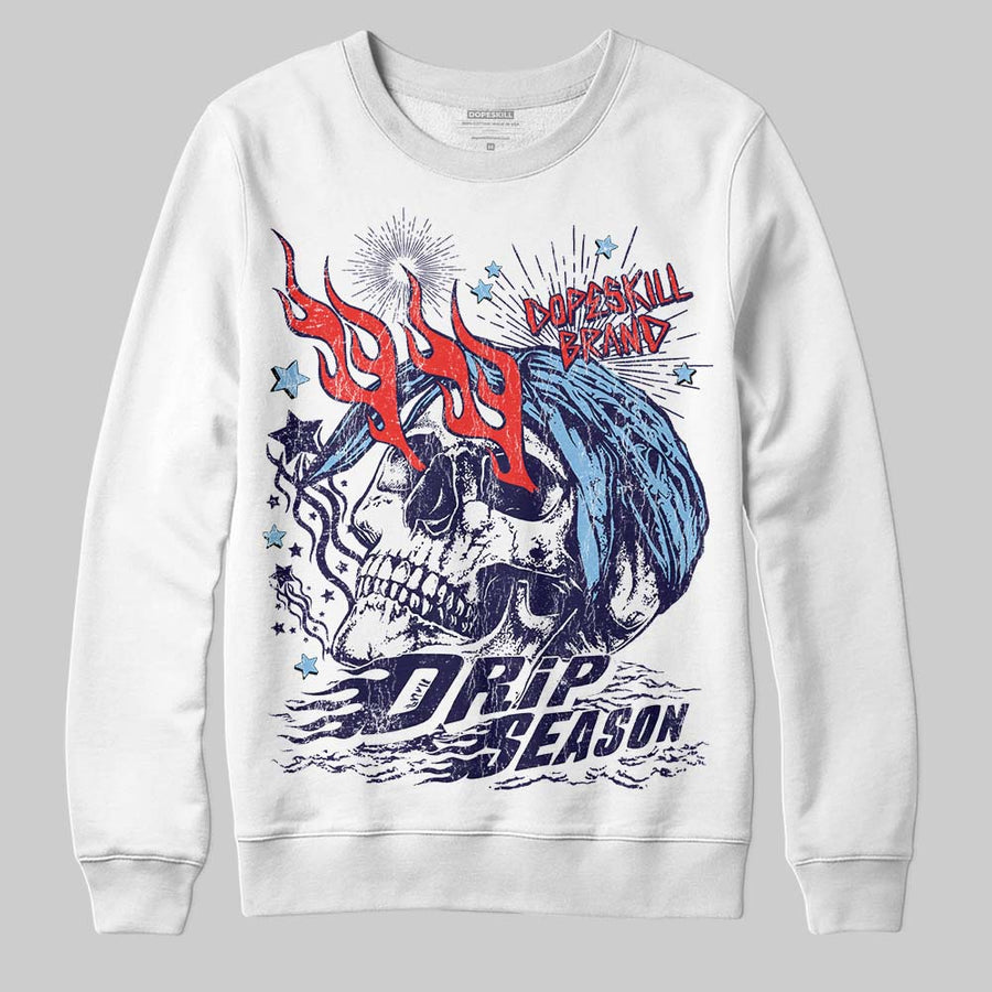 University Blue Collection DopeSkill Sweatshirt Drip Season Graphic