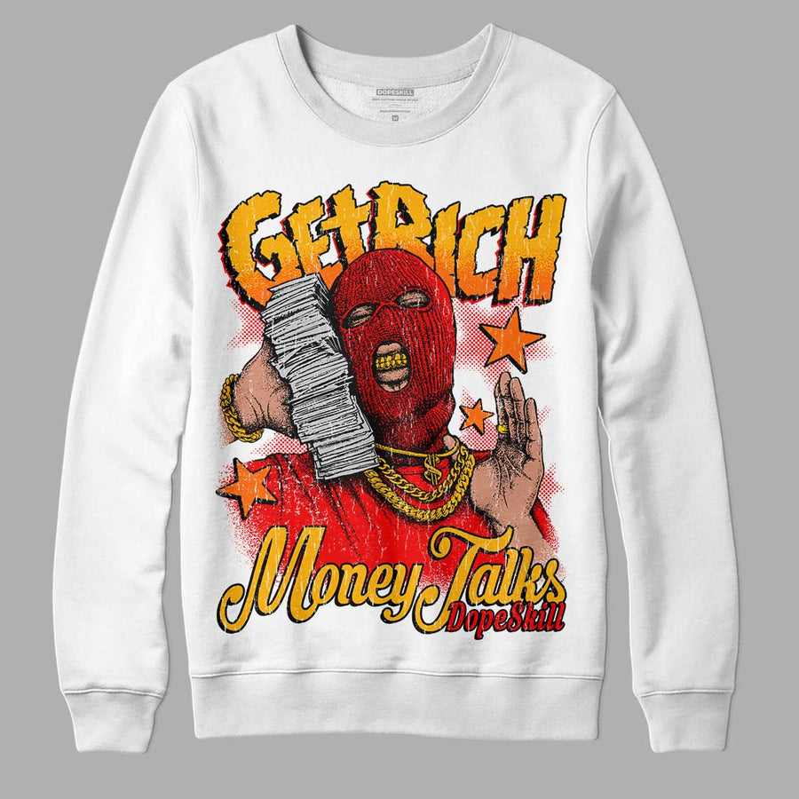 Red Collection DopeSkill Sweatshirt Get Rich Graphic