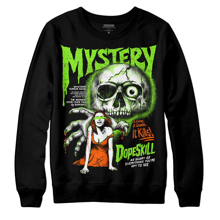 Neon Green Collection DopeSkill Sweatshirt Mystery Ghostly Grasp Graphic