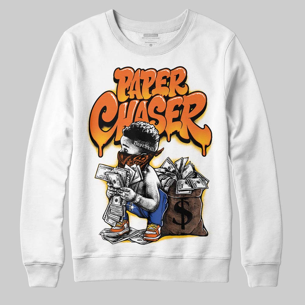 Orange 'Paper Chaser Boy' DopeSkill Graphic Sweatshirt