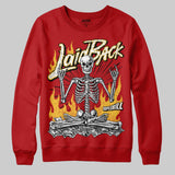 Red 'Laid Back' DopeSkill Graphic Sweatshirt