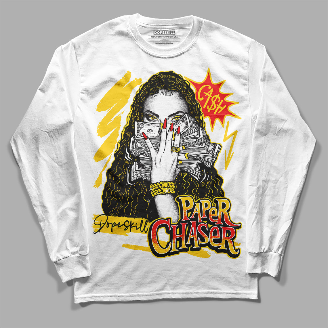 Yellow Collection DopeSkill Long Sleeve T-Shirt NPC Graphic