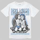 University Blue 5s DopeSkill T-Shirt Real Lover Graphic