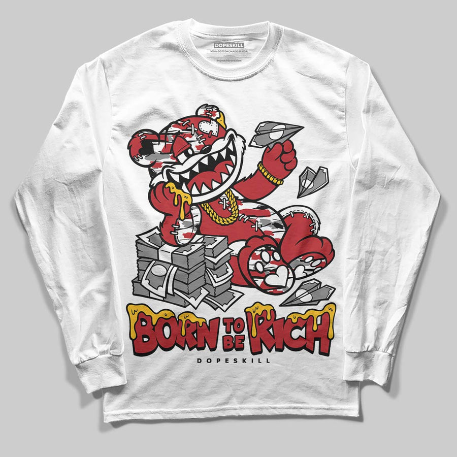 Bugs Bunny 8s DopeSkill Long Sleeve T-Shirt Born To Be Rich Graphic