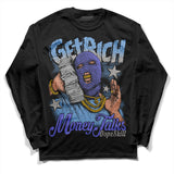 University Blue Collection DopeSkill Long Sleeve T-Shirt Get Rich Graphic