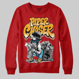 Red 'Paper Chaser Boy' DopeSkill Graphic Sweatshirt