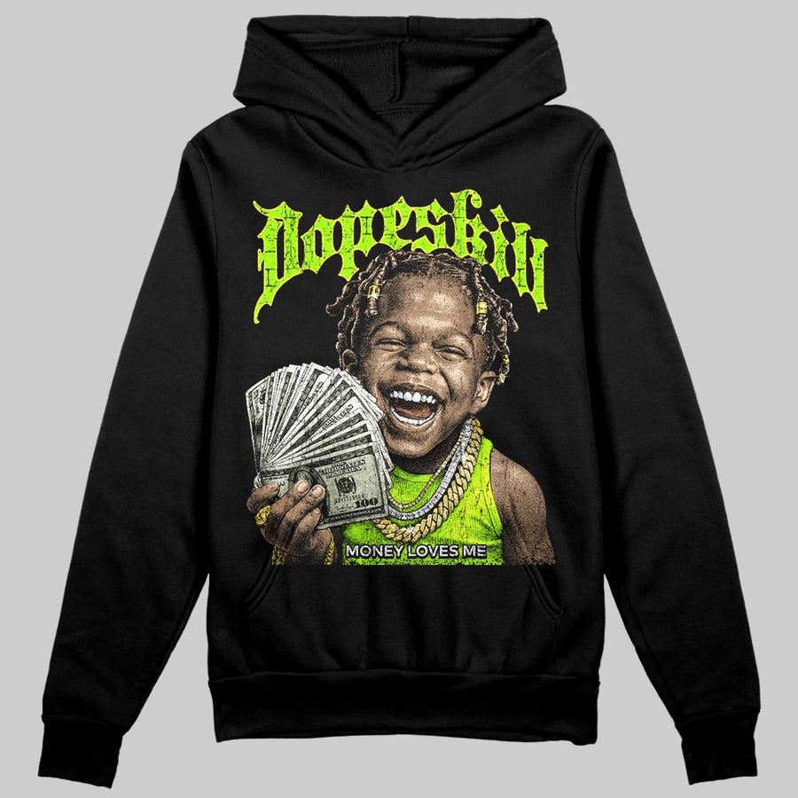 Neon Green 'Money Loves Me' DopeSkill Graphic Hoodie
