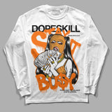 Orange Black White DopeSkill Long Sleeve T-Shirt Stay It Busy Graphic