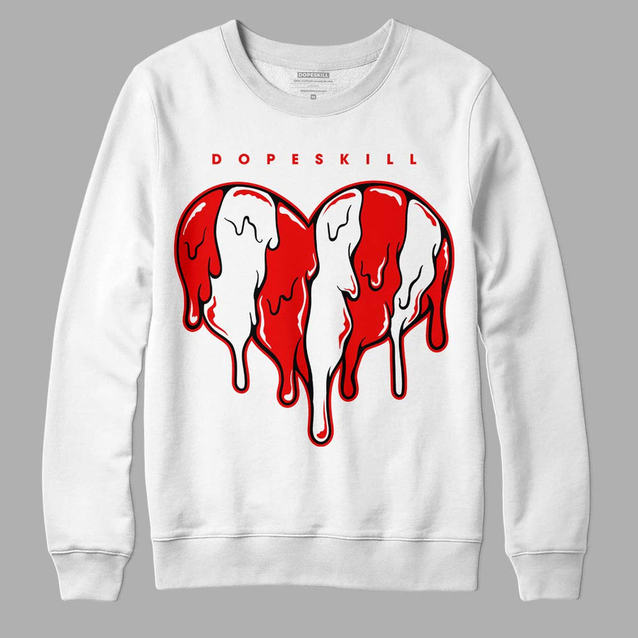 Cherry 11s DopeSkill Sweatshirt Slime Drip Heart Graphic