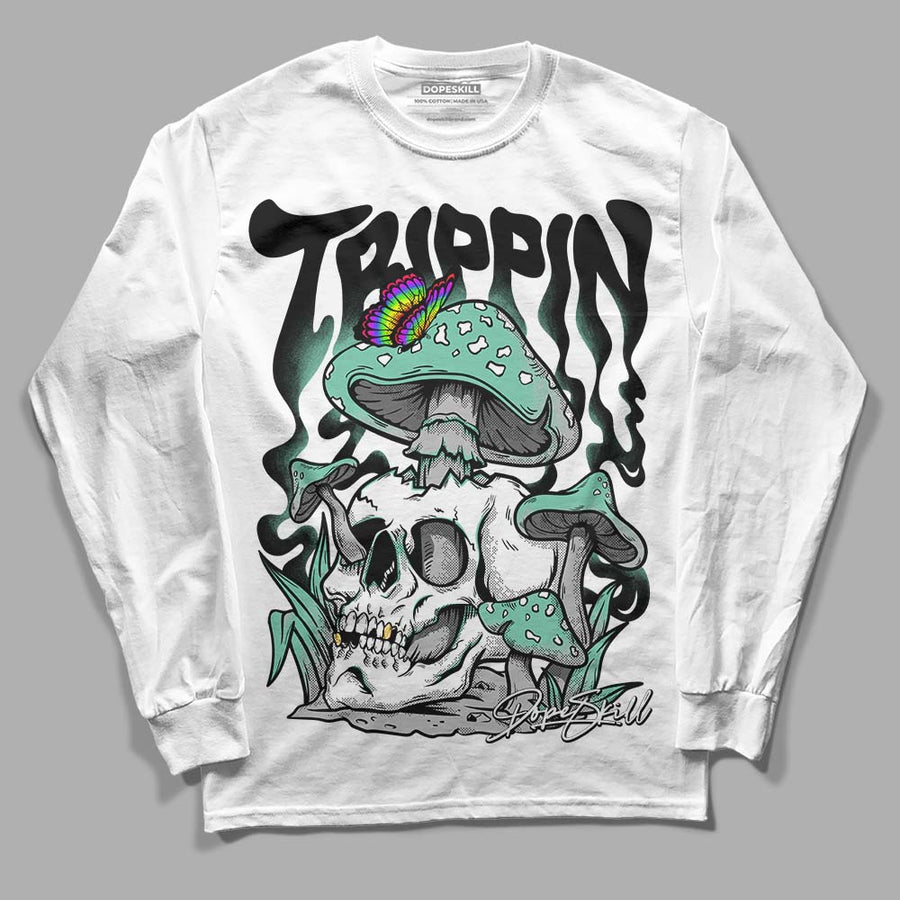 Green Glow 3s DopeSkill Long Sleeve T-Shirt Trippin Graphic