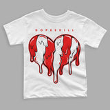 Cherry 11s  DopeSkill Toddler Kids T-shirt Slime Drip Heart Graphic