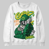 Green 'Grind Pray' DopeSkill Graphic Sweatshirt