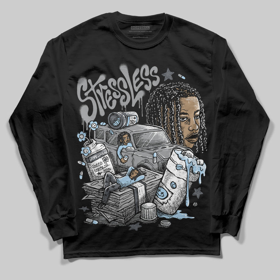 Wolf Grey 5s DopeSkill Long Sleeve T-Shirt Stressless Graphic