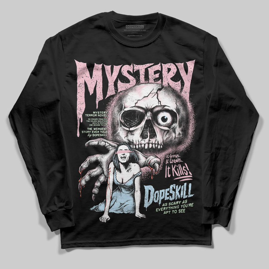 Medium Soft Pink 4s DopeSkill Long Sleeve T-Shirt Mystery Ghostly Grasp Graphic
