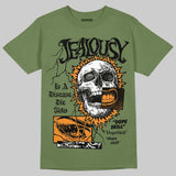 Olive 'Jealousy' DopeSkill Graphic T-Shirt