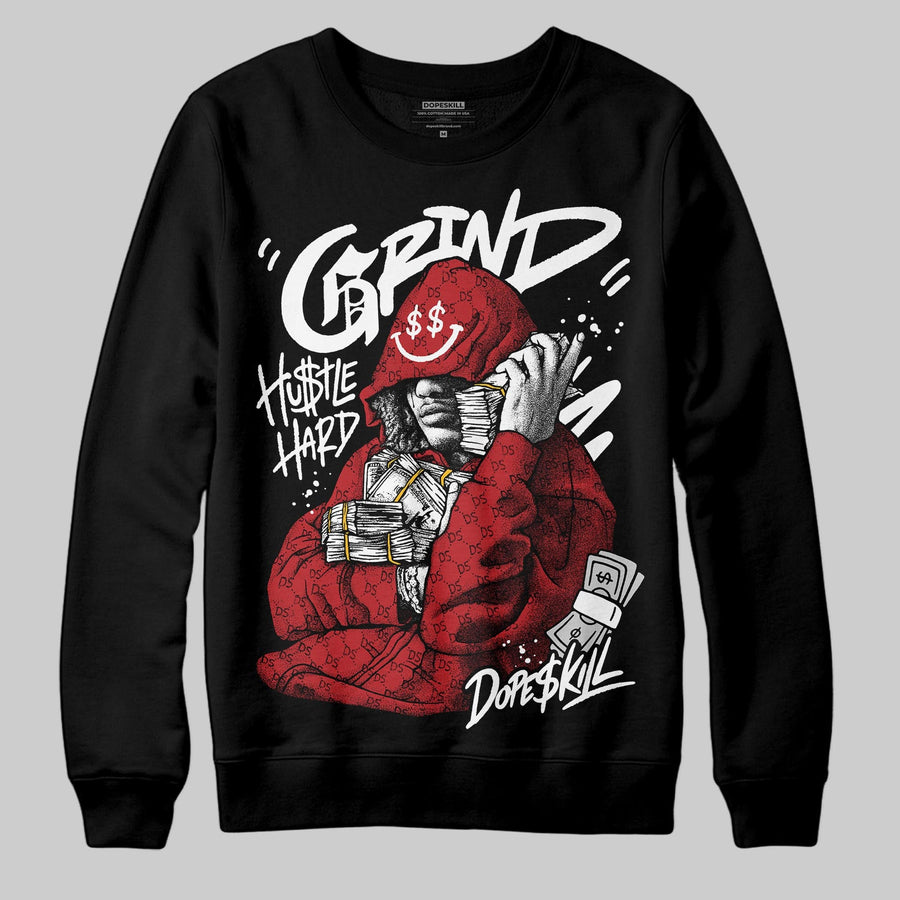 Black/White 'Grind Pray' DopeSkill Graphic Sweatshirt