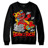 Red Collection DopeSkill Sweatshirt Born To Be Rich Graphic