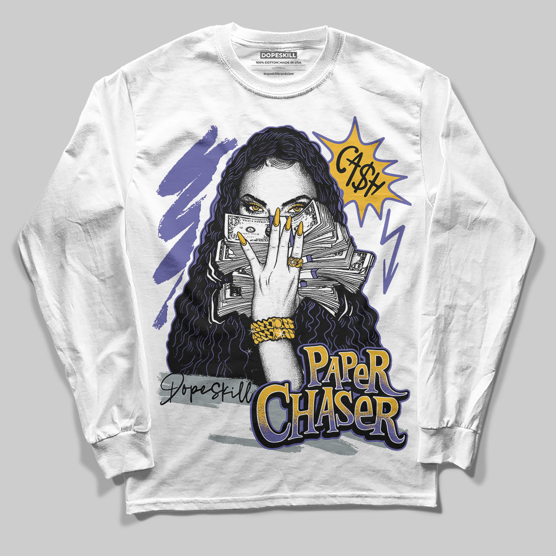Lakers 4s DopeSkill Long Sleeve T-Shirt NPC Graphic