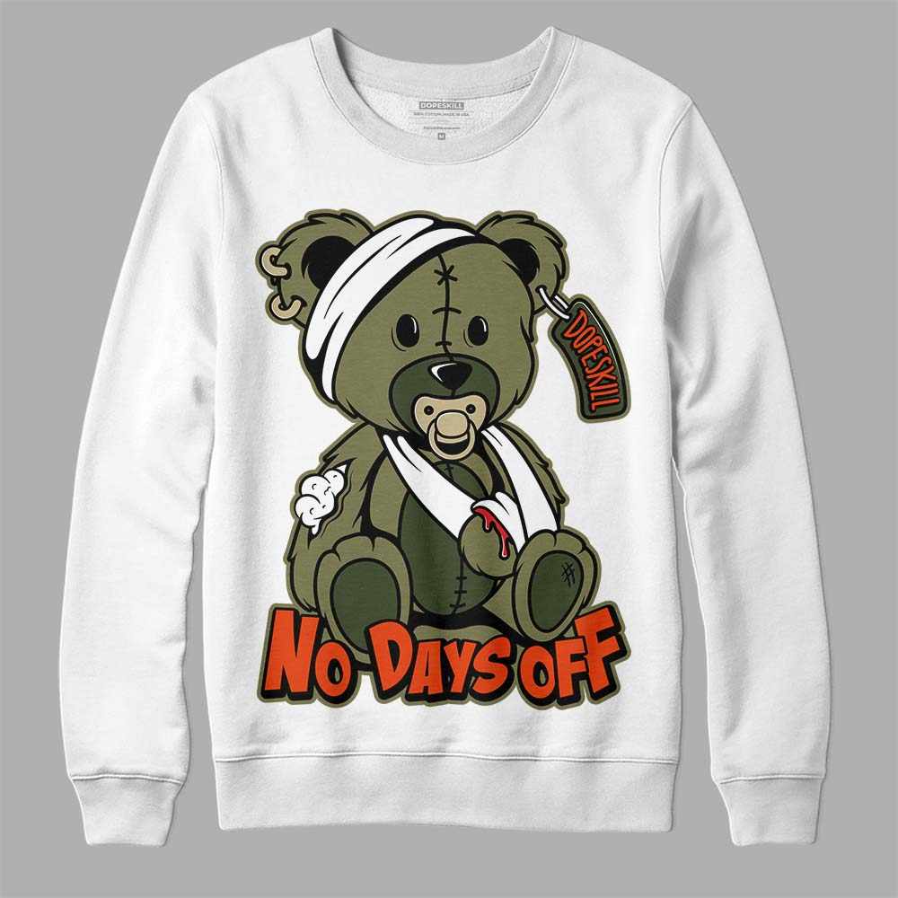Olive Collection DopeSkill Sweatshirt Hurt Bear Graphic