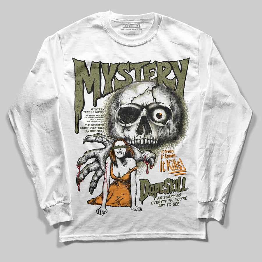Olive Collection DopeSkill Long Sleeve T-Shirt Mystery Ghostly Grasp Graphic