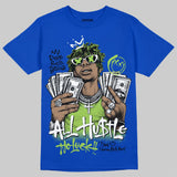 Griffey Max 1 'Varsity Royal' DopeSkill T-Shirt All Hustle No Luck Graphic
