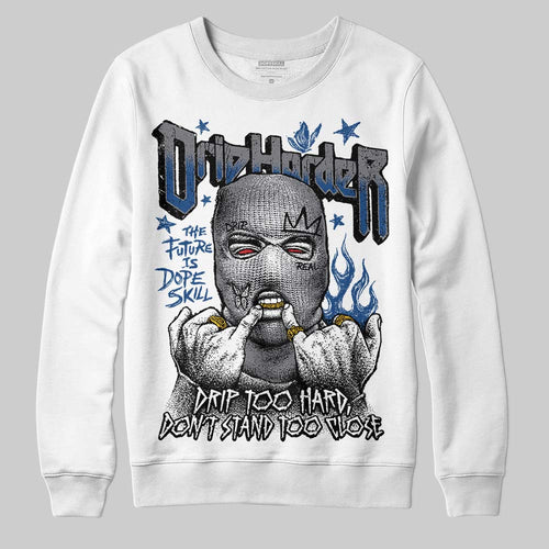 Flint Grey 9s DopeSkill Sweatshirt Drip Harder Graphic