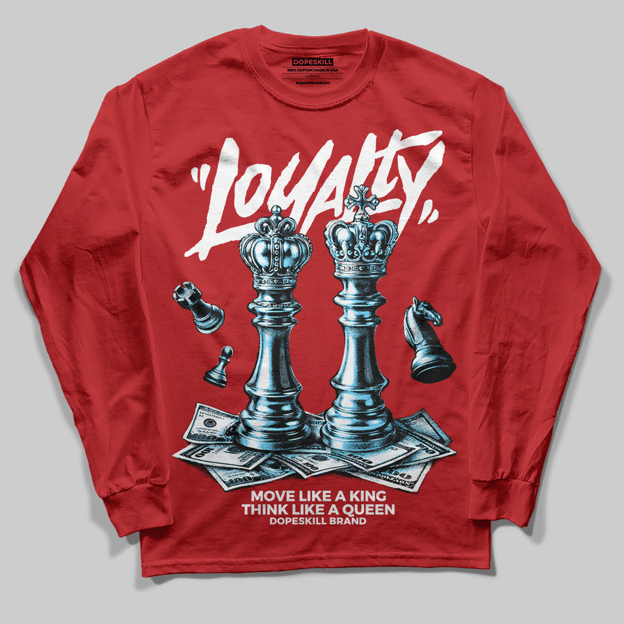 Red 'Loyalty' DopeSkill Graphic Long Sleeve T-Shirt