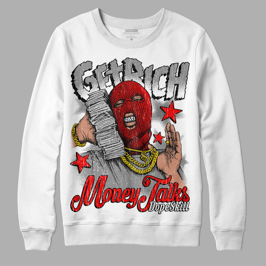 Dunk Low Panda White Black DopeSkill Sweatshirt Get Rich Graphic