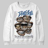 Flint Grey 9s DopeSkill Sweatshirt The Mouth With No Droughts Graphic