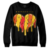 Yellow Collection DopeSkill Sweatshirt Slime Drip Heart Graphic