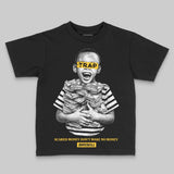 Yellow 'Scared Money Don't Make No Money' DopeSkill Graphic Toddler Kids T-shirt