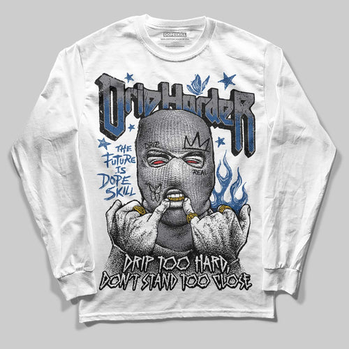 Flint Grey 9s DopeSkill Long Sleeve T-Shirt Drip Harder Graphic