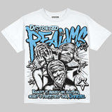 Legend Blue 11s DopeSkill Oversize Print T-Shirt Distorted Realms Graphic