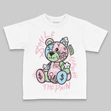 Medium Soft Pink 4s DopeSkill Toddler Kids T-shirt Smile Through The Pain Graphic