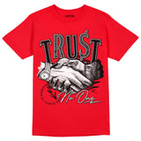 Red Thunder 4s DopeSkill Red T-shirt Trust No One Graphic